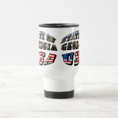 Vlagtekst van de staat Georgië en de VS Reisbeker (Center)