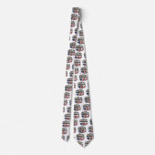 Vlagtekst van de staat Georgië en de VS Stropdas (Achterkant)