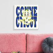 Vlagtekst van de verbindingsstaat canvas afdruk (Insitu (Woonkamer))