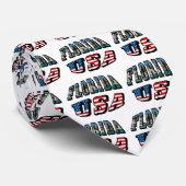 Vlagtekst van Florida-staat en VS Stropdas (Opgerold)