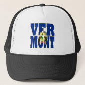 Vlagtekst Vermont-staat Trucker Pet (Voorkant)