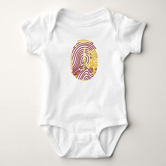 Vlagvingerafdruk Sri Lanka Romper (Voorkant)