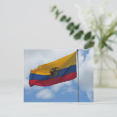vlagwolken van ecuador briefkaart (Staand voorkant)