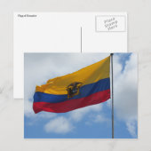 vlagwolken van ecuador briefkaart (Voorkant / Achterkant)