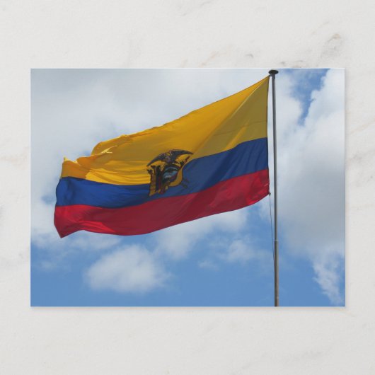 vlagwolken van ecuador briefkaart (Voorkant)