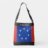 Vlagzak, Antarctica Crossbody Tas (Achterkant)