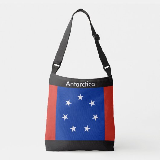 Vlagzak, Antarctica Crossbody Tas (Voorkant)