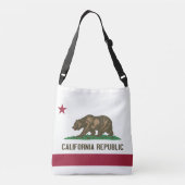 Vlagzak, Californië Crossbody Tas (Achterkant)
