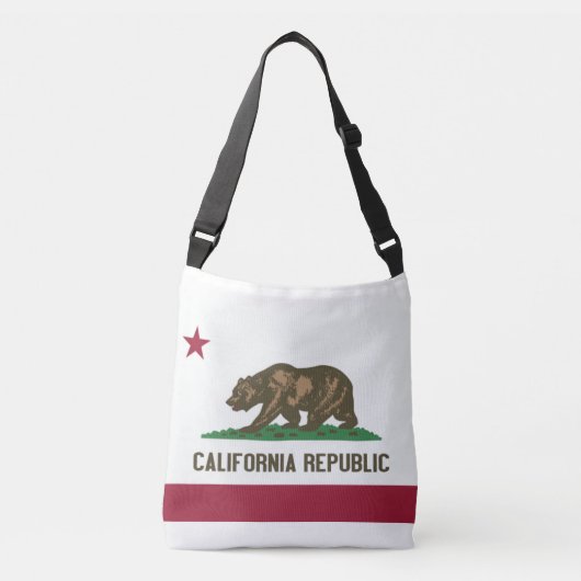 Vlagzak, Californië Crossbody Tas (Voorkant)
