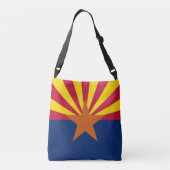 Vlagzak, staat Arizona Crossbody Tas (Achterkant)