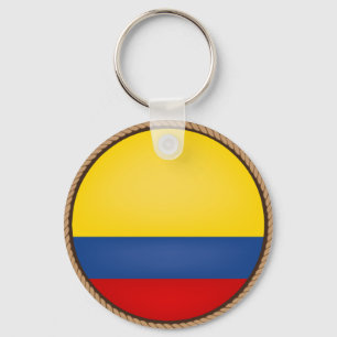 Vlagzegel van Cool Colombia Sleutelhanger