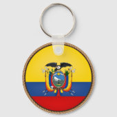 Vlagzegel van Cool Ecuador Sleutelhanger (Voorkant)
