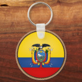 Vlagzegel van Cool Ecuador Sleutelhanger (Voorkant)
