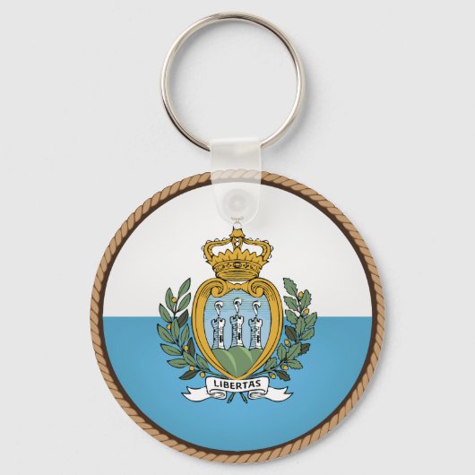Vlagzegel van Cool San Marino Sleutelhanger (Voorkant)