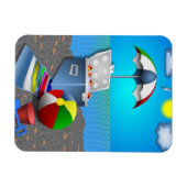 VLAK AAN DE BAND MAGNEET (Horizontaal)