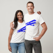 vlak - blauw t-shirt (Unisex)