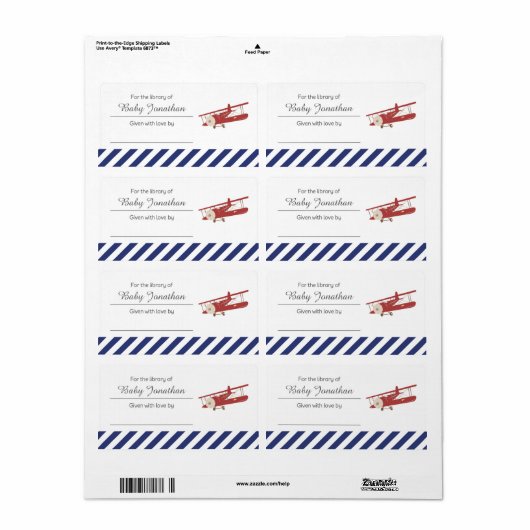  vlak Bookplate Label Sticker (Full Sheet)