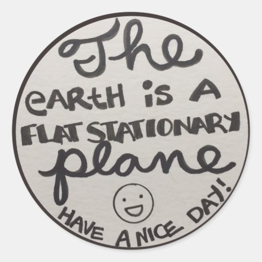 Vlak Briefpapier vlak Ronde Sticker (Voorkant)