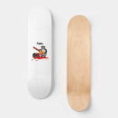 VLAK DE VLAKTE EARTH CHAINSAW WERELDBOL SLAYER SKATEBOARD (Voorkant)