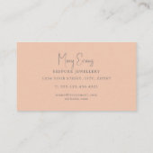 Vlak geschilderde abstracte bergen visitekaartje (Achterkant)