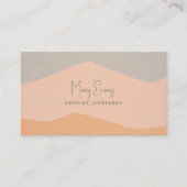 Vlak geschilderde abstracte bergen visitekaartje (Voorkant)