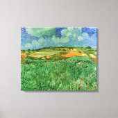 Vlak landschap bij Auvers van Vincent van Gogh Canvas Afdruk (Voorkant)