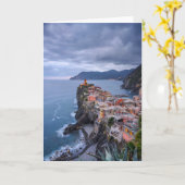 Vlak na Zonsondergang | Vernazza, Cinque Terre, Kaart (Gele Bloem)