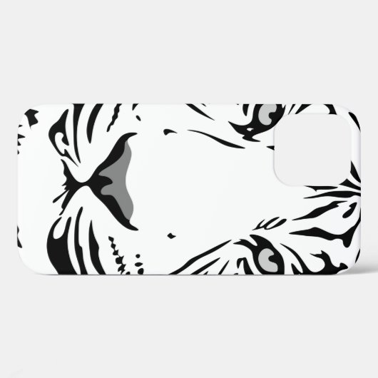 Vlak ontwerp van tijger model Case-Mate iPhone case (Achterkant (horizontaal))
