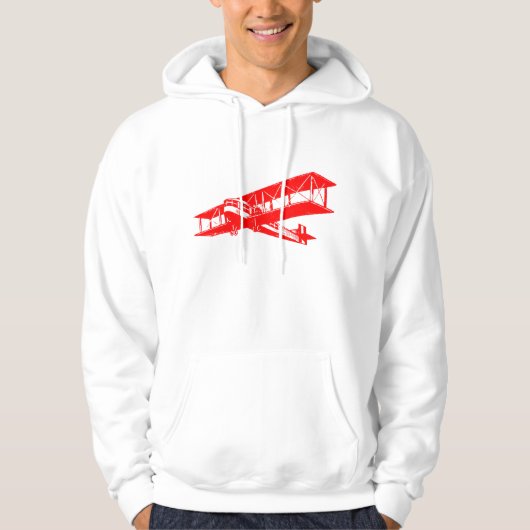  vlak - rood hoodie (Voorkant)