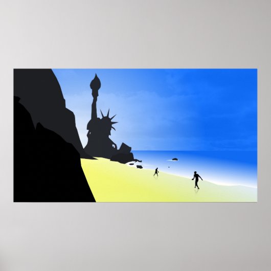 Vlak van de afdruk van het poster Apes (Voorkant)