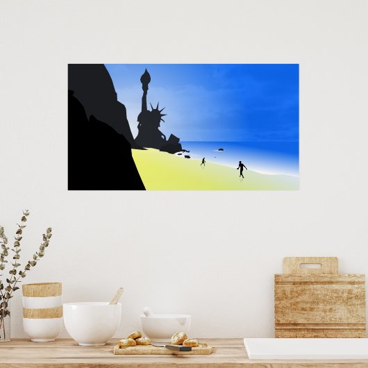 Vlak van de afdruk van het poster Apes (Keuken)