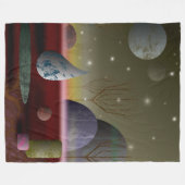 Vlak van de grote rugleuning fleece deken (Voorkant (Horizontaal))