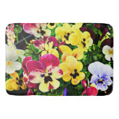 Vlak van gemengde pansies badmat (Voorkant)