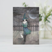 Vlak voor middernacht Halloween Briefkaart (Staand voorkant)