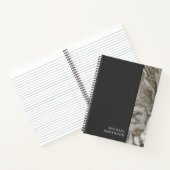 Vlak Zwart en Marmer Professioneel met Jouw naam Notitieboek (Binnen)