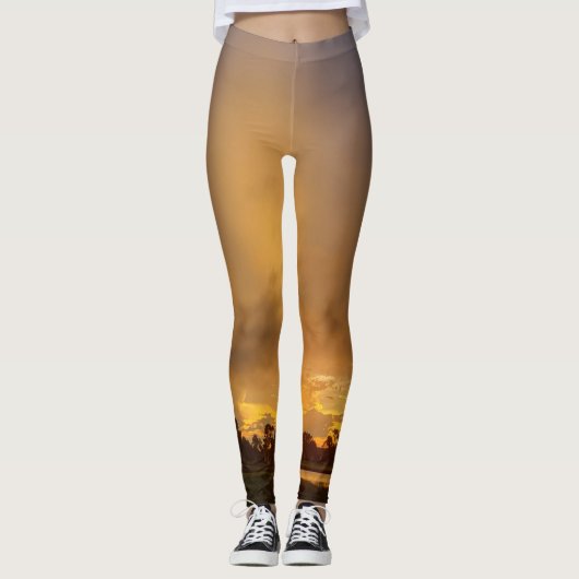 VLAKGLOEIEND LEGGINGS (Voorkant)