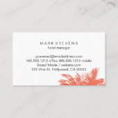 Vlakgrafiek | tropische palmbomen visitekaartje (Achterkant)