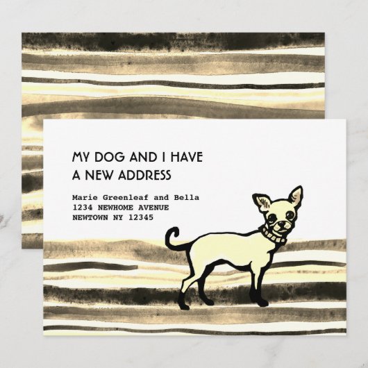 Vlakke aankondigingskaart aankondiging (Voorkant / Achterkant)