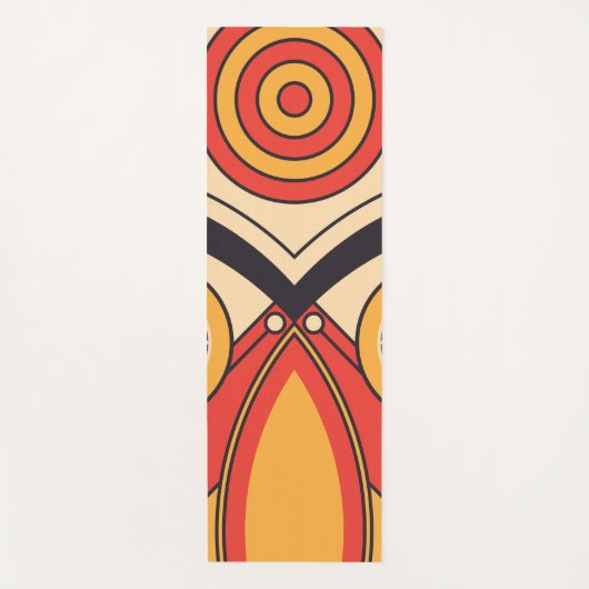 vlakke aztec-stijl yogamat (Voorkant)