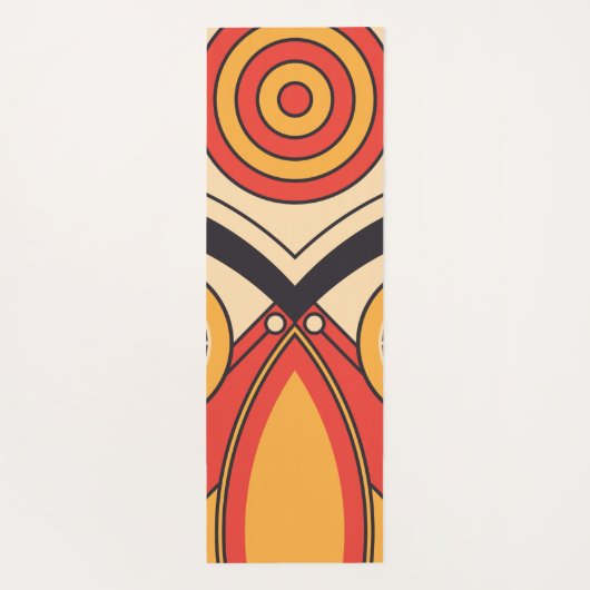 vlakke aztec-stijl yogamat (Achterkant)