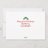 Vlakke de Kerstkaart van het Puppy van het golden (Achterkant)