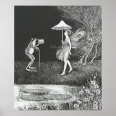  vlakke en kikkerende illustratie, Retro Poster (Voorkant)