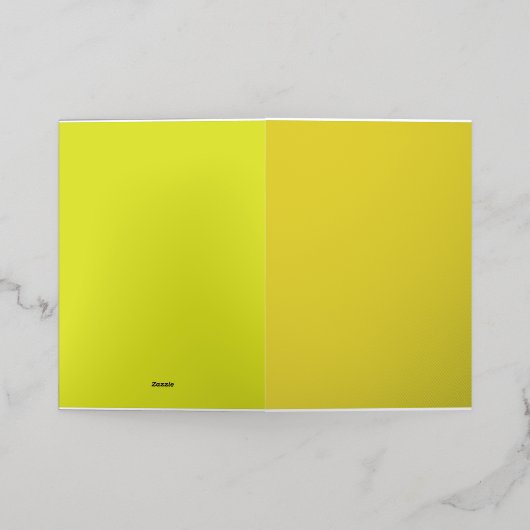 Vlakke gele achtergrond – Back-to-School textuur Folie Wenskaart (Buiten Laag)