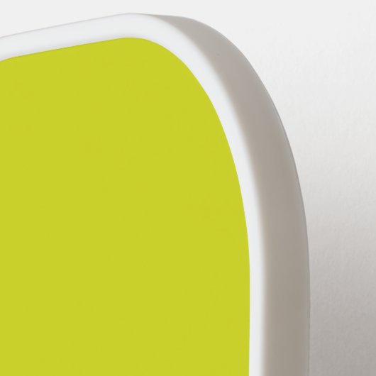 Vlakke gele achtergrond – Back-to-School textuur Pickleball Paddle (Links Detail)