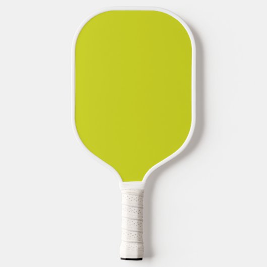 Vlakke gele achtergrond – Back-to-School textuur Pickleball Paddle (Achterkant)