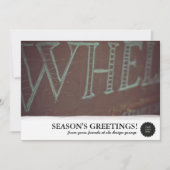 Vlakke het Lijst van de penseelstreek Feestdagenkaart (Voorkant)