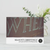 Vlakke het Lijst van de penseelstreek Feestdagenkaart (Staand voorkant)