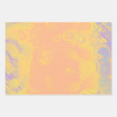 Vlakke inpakpapier set gedraaide perzik daffodil (Voorkant 2)