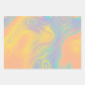 Vlakke inpakpapier set gedraaide perzik daffodil (Voorkant)