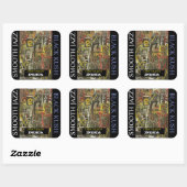 VLAKKE JAZZ BLACK KUSH VIERKANTE STICKER (Vel)